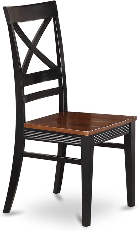 East West Furniture NIQU5-BCH-W 5 Piece Dining Room Furniture Set Includes a - Image 7