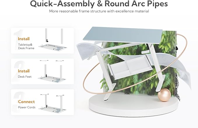 INNOVAR Glass Standing Desk - Image 5