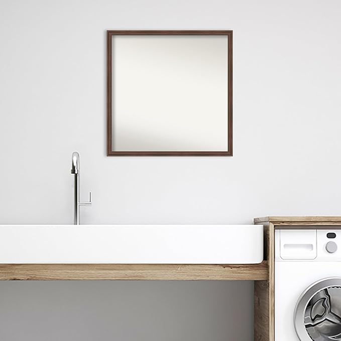 Amanti Art Brown Bathroom Mirror - Image 6