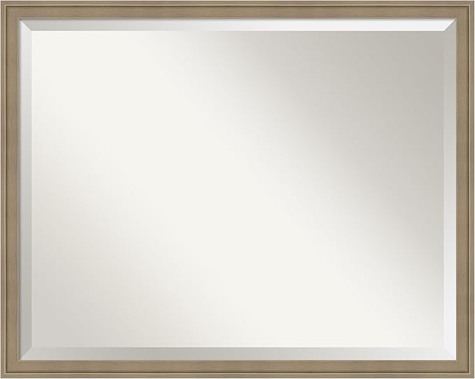 Amanti Art Brown Bathroom Mirror by AmantiArt