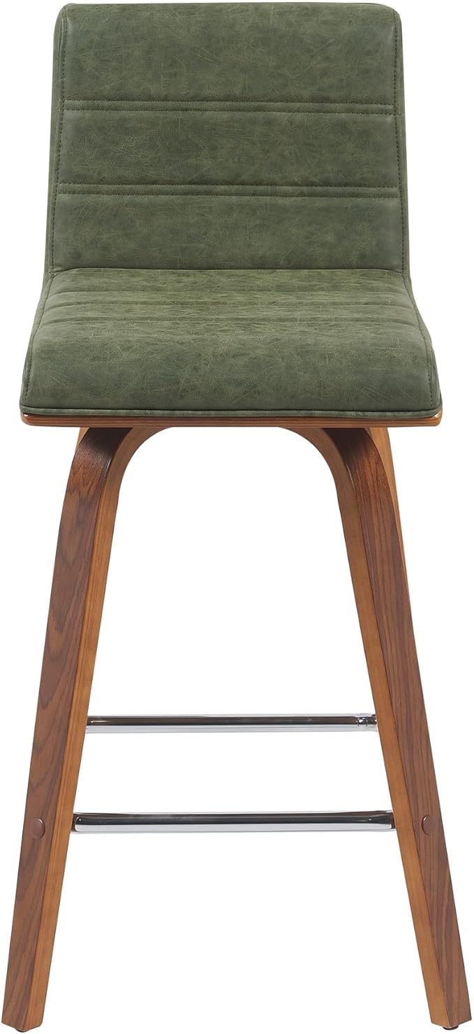Armen Living Vienna Modern Swivel 26" Counter Height Barstool - Image 3
