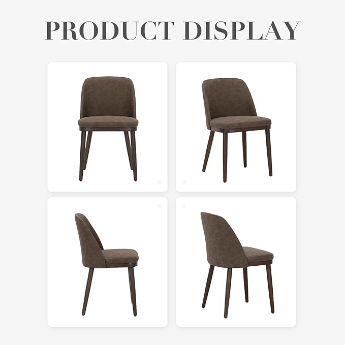 COLAMY Upholstered Dining Chairs Set of 4, Modern Kitchen Chairs - Image 8