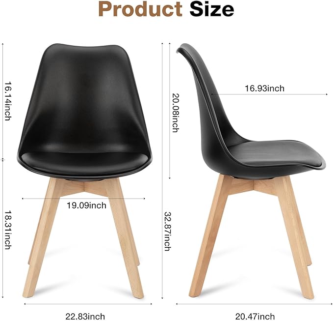 OLIXIS Dining Chairs Set of 8 Kitchen Mid Century Modern Chairs - Image 6