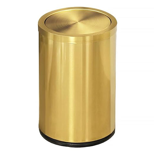 2.6 Gallon Gold Bathroom Trash can by JINYCOME
