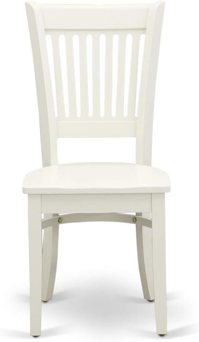 East West Furniture LGVA5-LWH-W 5 Piece Dining Set Includes a Rectangle Dining - Image 7