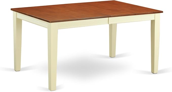 East West Furniture QUNI9-WHI-W 9 Piece Dining Set Includes a Rectangle Dining - Image 3