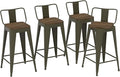 30 Inch Swivel Bar Stools Set of 4, Counter Height Bar Stools by Homvinax