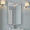 ANDY STAR Chrome Bathroom Mirror, 22x30’’ Rounded Rectangle Polished Nickel by ANDYSTAR