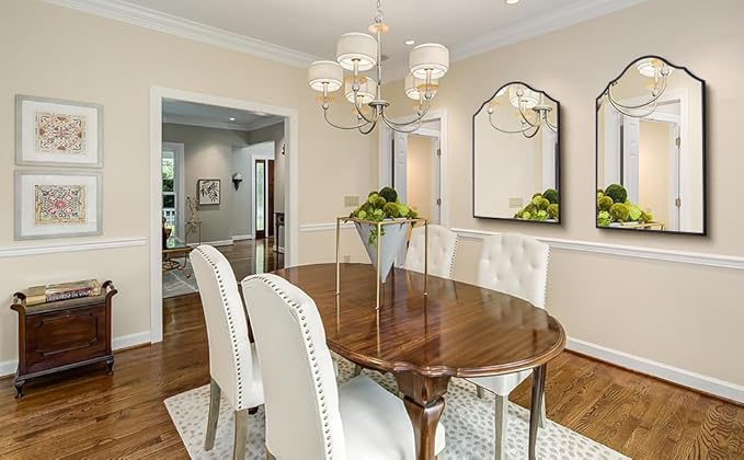 Large Arched Mirror Wall Decor, - Image 7