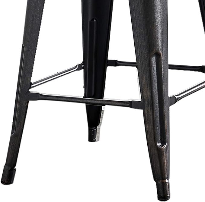 AC Pacific 24” Metal Barstool Set of 4 – Country Rustic Style - Image 8