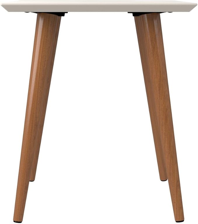 Manhattan Comfort Utopia High Square End Table, Off White - Image 4