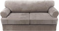 H.VERSAILTEX Sofa Cover 3 Piece T Cushion Loveseat Slipcovers Thick Velvet by HVERSAILTEX