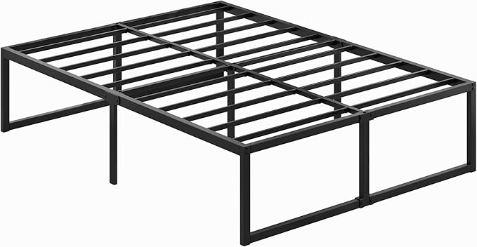 18 Inch California King Bed Frames Sturdy Mattress Foundation, Heavy Duty Metal - Image 7