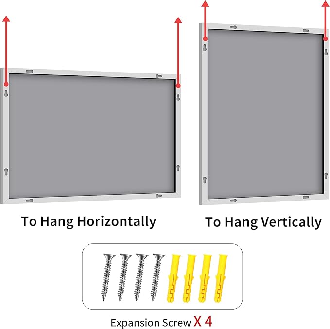 YIROMAN Bathroom Mirror 60"x30", Large Brushed Silver Bathroom Mirror - Image 9