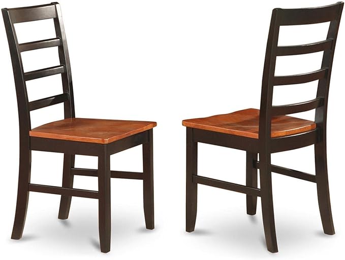 East West Furniture SUPF3-BCH-W 3 Piece Dining Room Furniture Set Contains a - Image 3