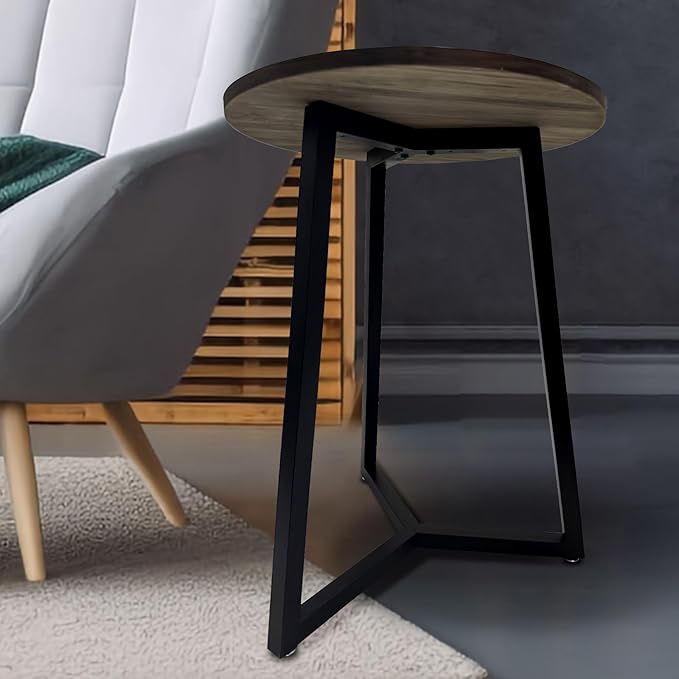 Round Table Legs 16 Inch Coffee Table Legs, Metal Table Base Black Iron Legs - Image 4