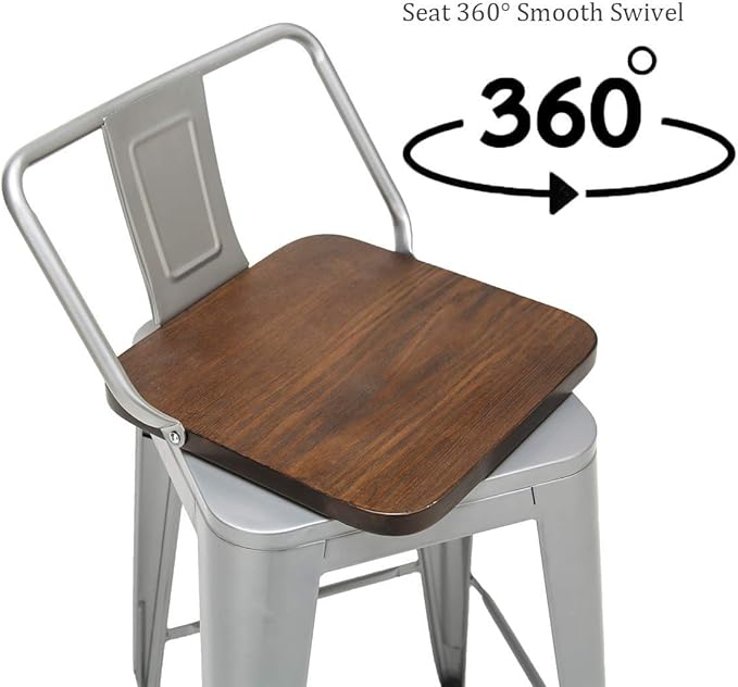 30 Inch Swivel Bar Stools Set of 4 - Image 4