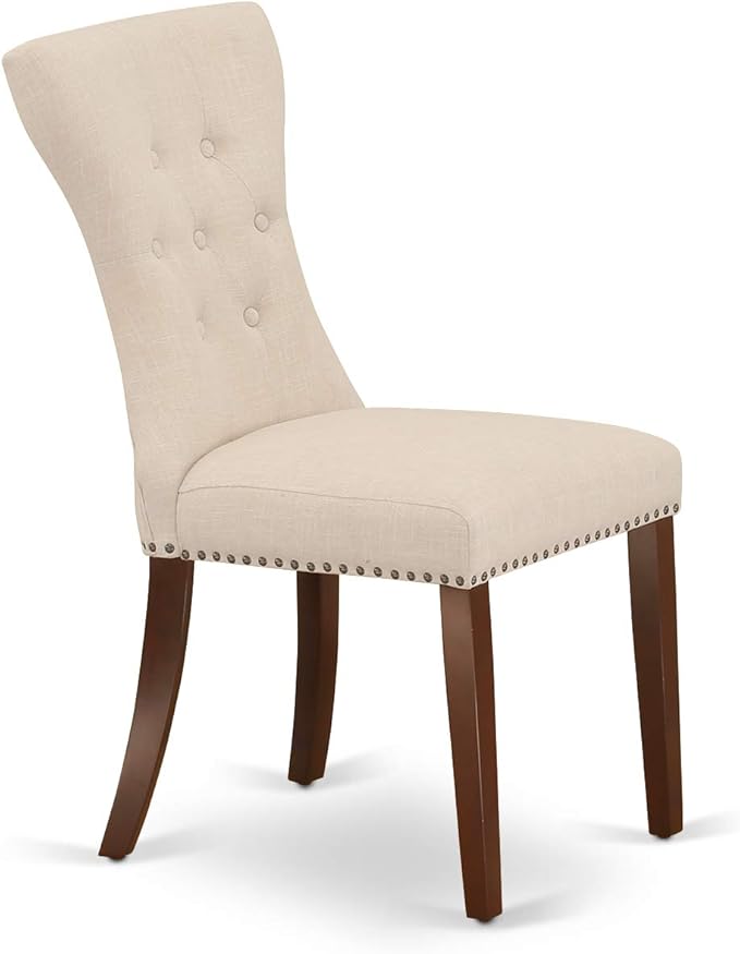 East West Furniture HLGA3-MAH-32 3 Piece Dining Room Table Set Contains a Round - Image 4