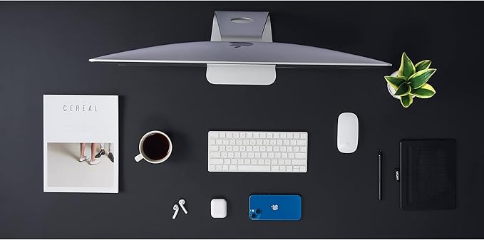 Kaboon 45x20 inch Black Table Top Universal, Solid One-Piece Desktop, - Image 5