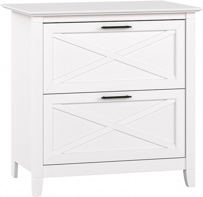 Bush Furniture Key West Lateral File Cabinet, Modern Farmhouse 2 Drawer File by BushHome