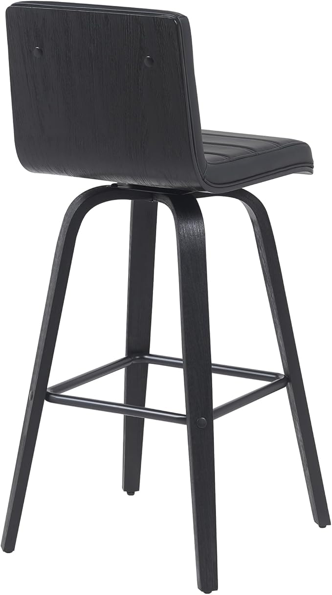 Armen Living Vienna Modern Swivel 30" Bar Height Barstool - Image 4