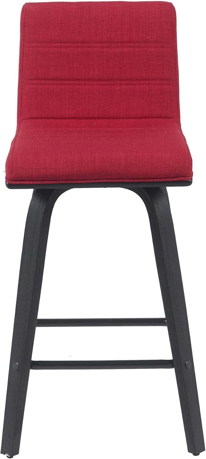 Armen Living Vienna Modern Swivel 26" Counter Height Barstool - Image 3