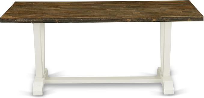 East West Furniture V077VE005-7 7 Piece Dining Room Furniture Set Consist of a - Image 6