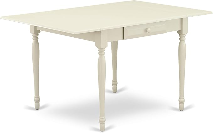 East West Furniture MZGR5-LWH-W 5 Piece Dining Set Includes a Rectangle Dining - Image 4