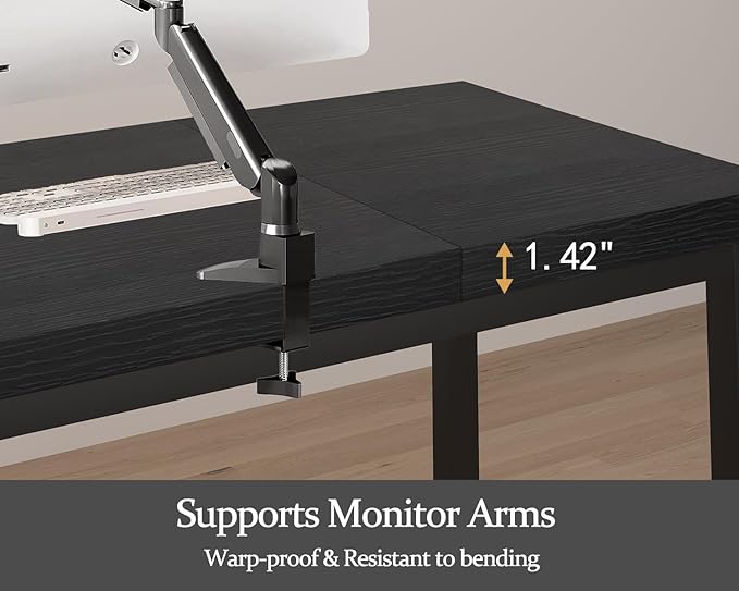 63 Inch Large Computer Desk, Gaming Long Desk - Image 3
