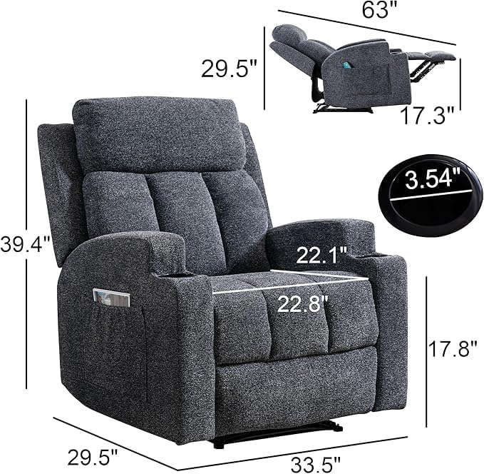 Phoenix Home Manual Recliner Chair - Image 3