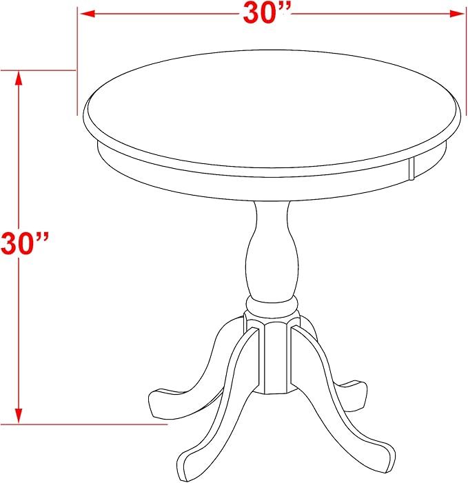 East West Furniture ESEN3-BCH-69 3 Piece Kitchen Table & Chairs Set Contains a - Image 10