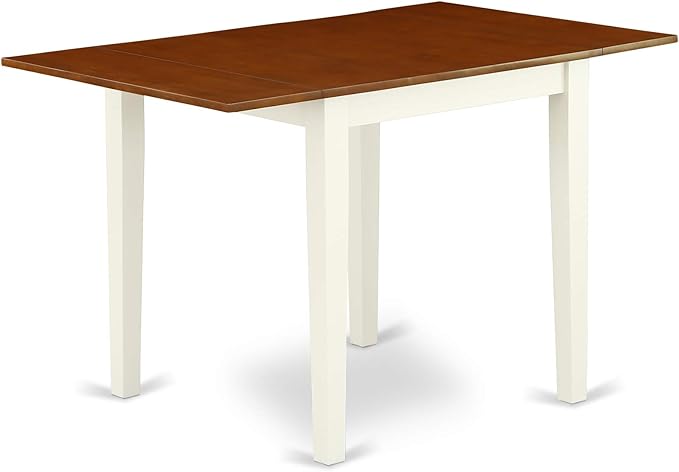 East West Furniture NDAV5-WHI-W 5 Piece Kitchen Table & Chairs Set Includes a - Image 3
