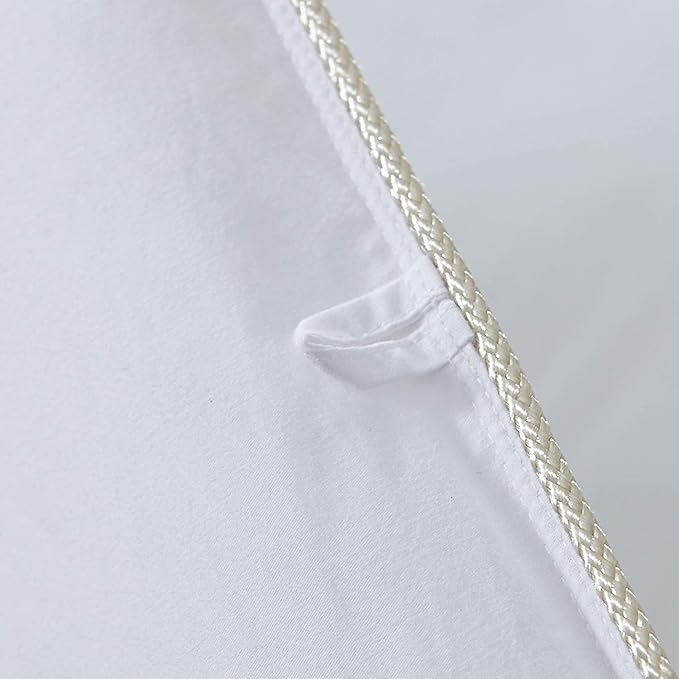 Luxurious Goose Down Feather Fiber Comforter Duvet Insert, Plain Solid Design - Image 7
