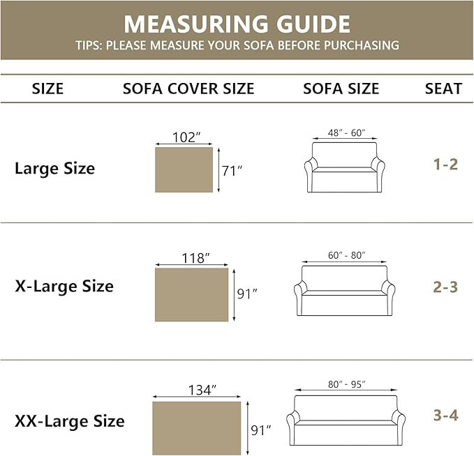 MYSKY HOME Easy Fitted Couch Cover - Image 6