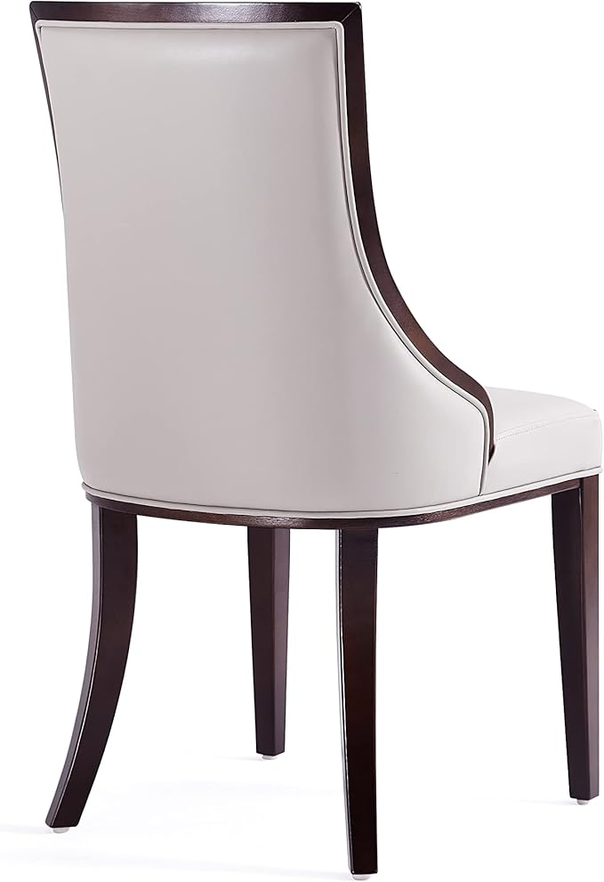 Manhattan Comfort Grand Faux Leather Dining Chairs, Traditional Design - Image 8