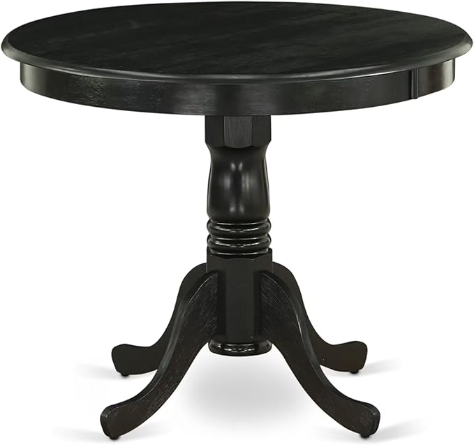 East West Furniture ANGA3-ABK-24 3 Piece Dinette Set - Image 3