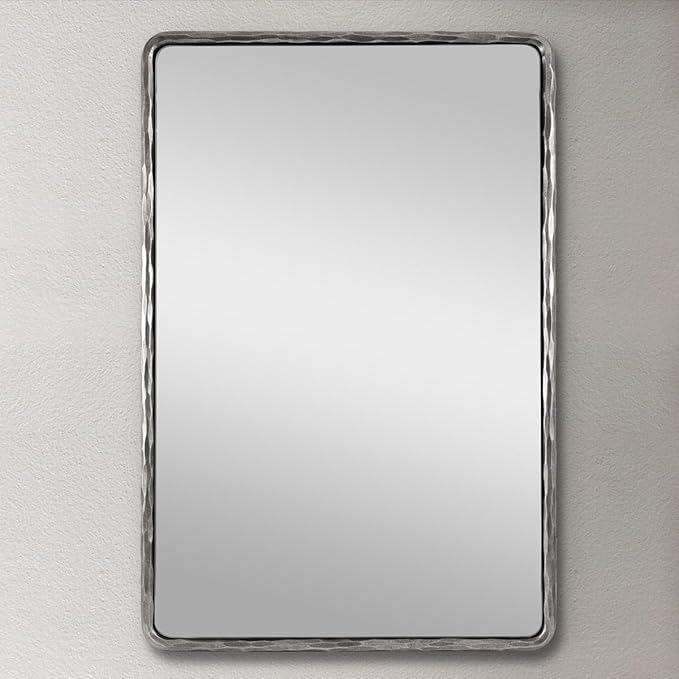 ANDY STAR Hand-Forged Silver Bathroom Mirror - Image 8