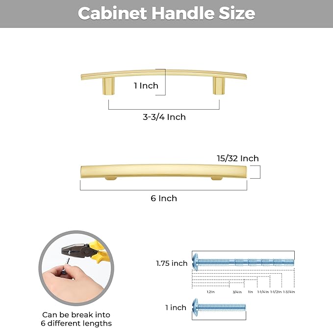 30 Pack Cabinet Handles 3.75" Hole Center - Image 3