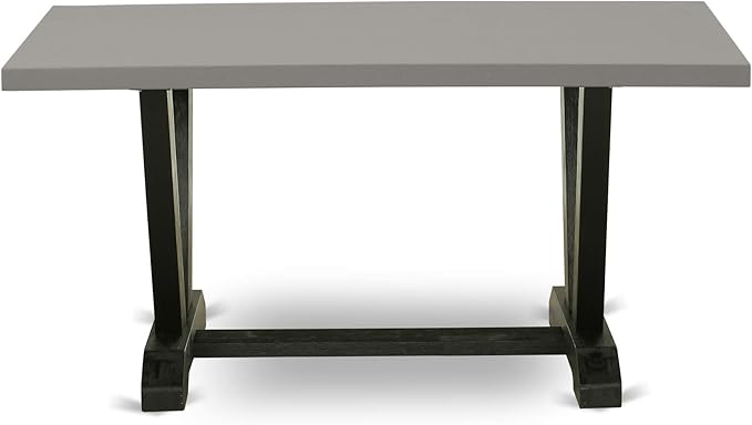 East West Furniture V696DR124-7 7 Piece Dining Table Set Consist of a Rectangle - Image 5