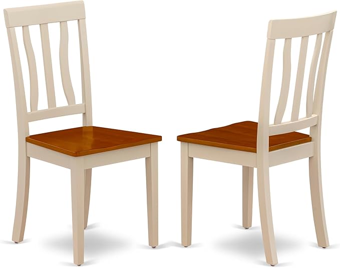 East West Furniture DLAN3-BMK-W 3 Piece Dinette Set - Image 5
