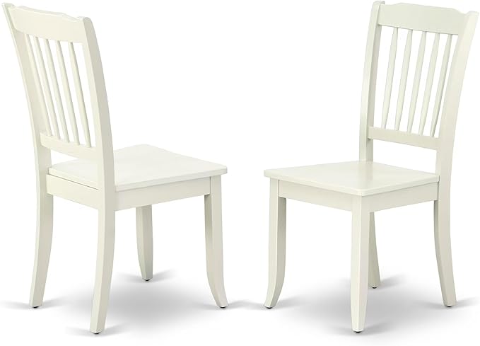 East West Furniture AMDA3-LWH-W 3 Piece Dinette Set - Image 4