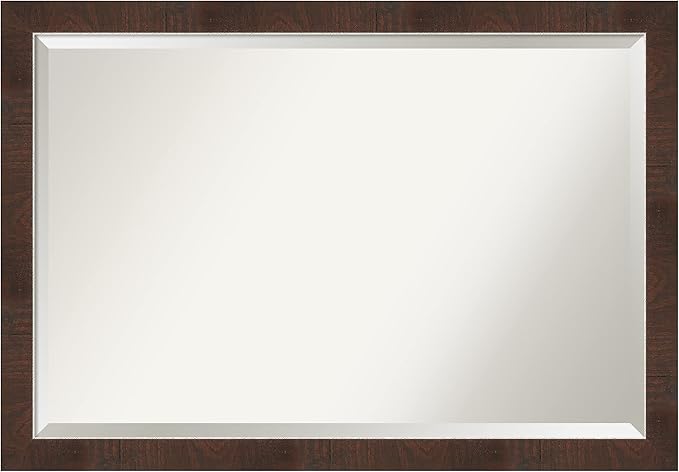 Amanti Art Brown Bathroom Mirror by AmantiArt
