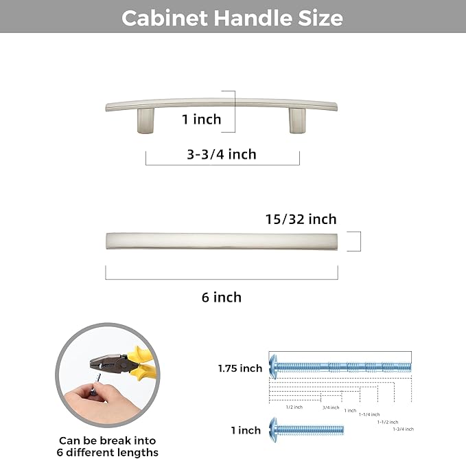 30 Pack Cabinet Handles 3.75" Hole Center - Image 3