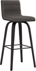 Armen Living size color options Vienna 30" Bar Height Barstool Brushed Wood by ArmenLiving