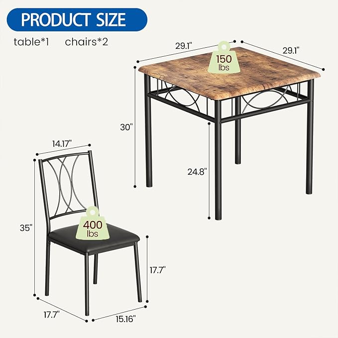 GarveeHome Small Dining Table Set - Image 8
