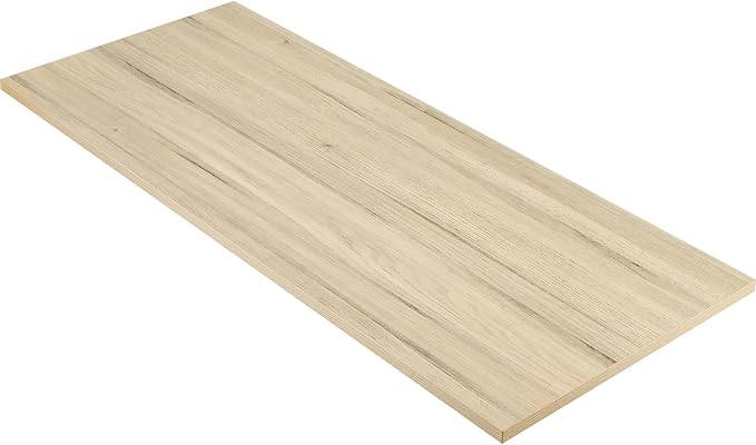 Kaboon Universal Tabletop 55"x23.62" Solid One-Piece Melamine Table Top by Kaboon