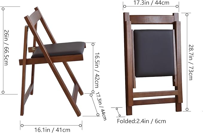 Folding Dining Chairs with Padded Seat Lightweight sillas para Fiestas - Image 3