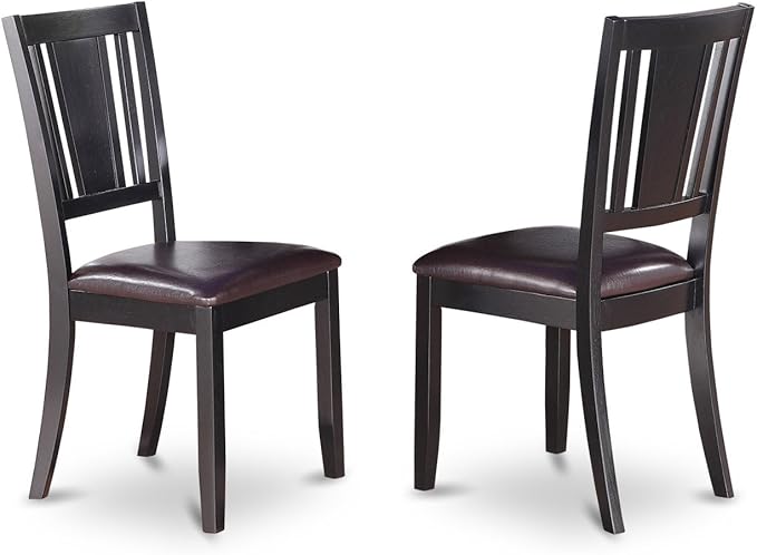 East West Furniture LGDU5-BLK-LC 5 Piece Kitchen Table & Chairs Set Includes a - Image 6