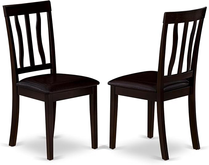 East West Furniture HLAN5-CAP-LC 5 Piece Dining Table Set - Image 4