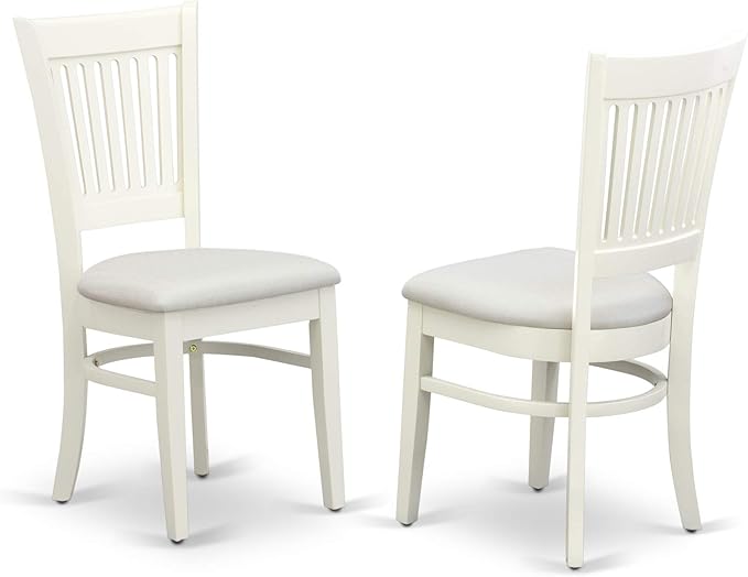 East West Furniture LGVA5-LWH-C 5 Piece Dining Set Includes a Rectangle Dining - Image 4